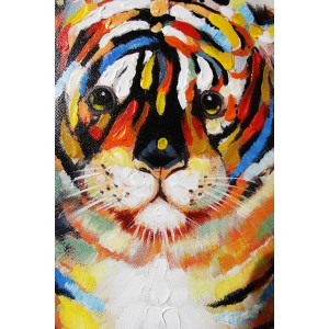 Peinture Sur Toile Tableau Bebe Tigre 60 Cm Poupy