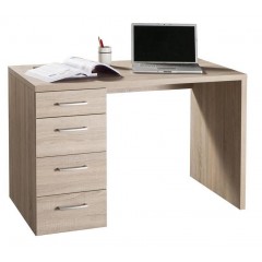 Bureau avec 4 tiroirs de rangement - vue de face - ELIOTE