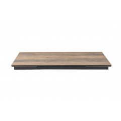 Plateau de table extensible en céramique finition bois L160/240cm - vue de face - UNIK