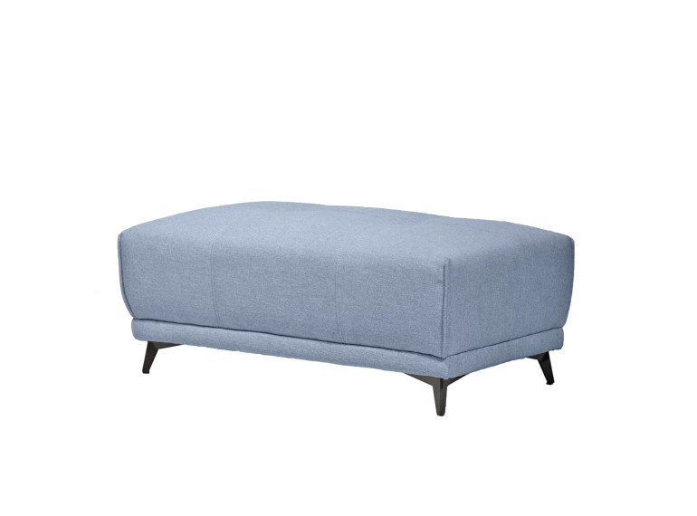 Pouf de canapé modulable à composer en tissu - bleu - BORA