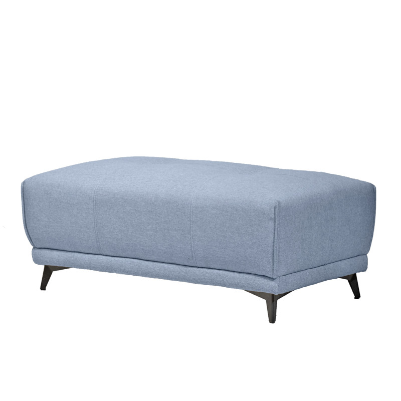 Pouf de canapé modulable à composer en tissu - bleu - BORA