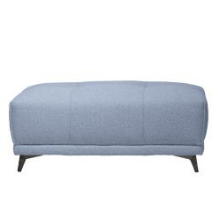 Pouf de canapé modulable à composer en tissu - bleu - BORA