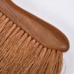 Brosse balayette avec poignée en fibres de coco et bois de teck - LARA