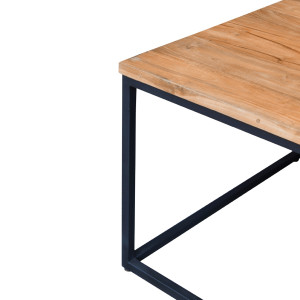 Tables gigognes basses rectangles et carrées en bois de teck - VERONA