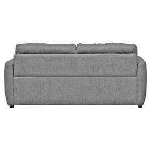Canapé en tissu convertible 3 places pieds métal - gris - SALOME