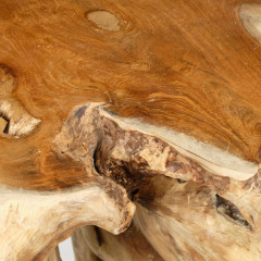 Console d'entrée table d'appoint en bois massif de teck - KINADA