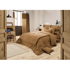 Housse de couette en gaze de coton 220 x 240 cm - camel - GAIA