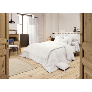 Housse de couette en gaze de coton 220 x 240 cm - blanc chantilly - GAIA