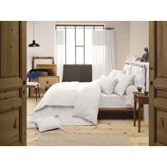 Housse de couette en gaze de coton 220 x 240 cm - blanc chantilly - GAIA