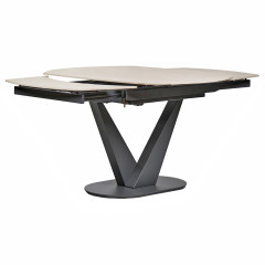 Table extensible 120/180 en céramique effet bois - VESSEL